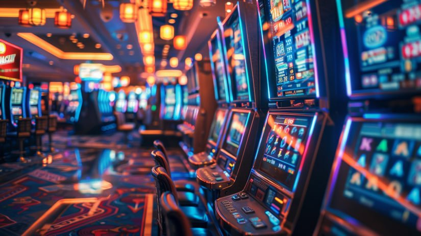 Live dealer at roulette table with spinning wheel